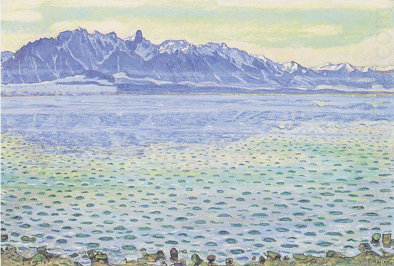 Ferdinand Hodler Thunersee mit Stockhornkette china oil painting image
